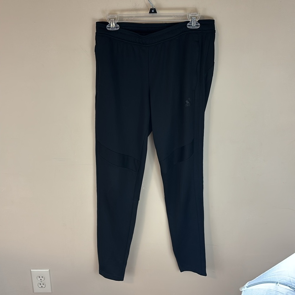 Adidas Climacool Black Athletic Track Tennis Pants Size Medium
